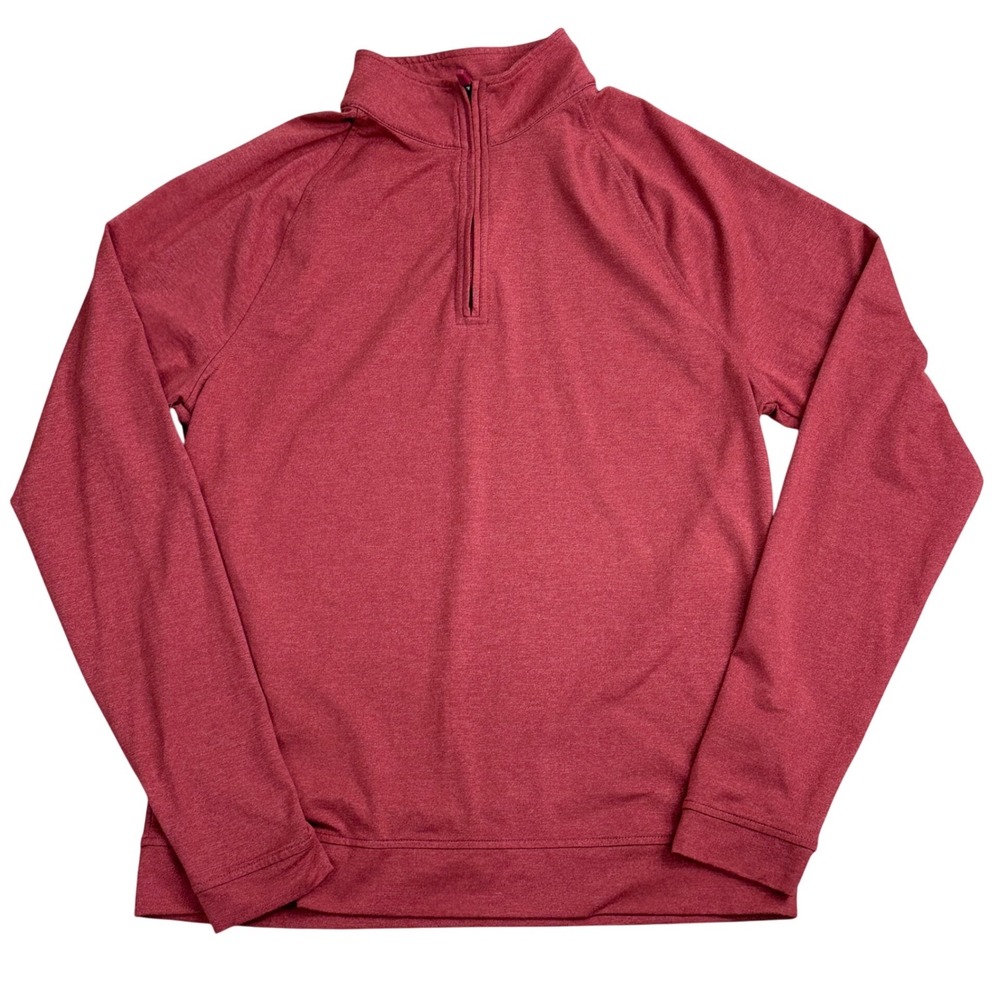 Southern Tide Performance QuarterZip Pullover Mens Size S Red Active Casual Golf